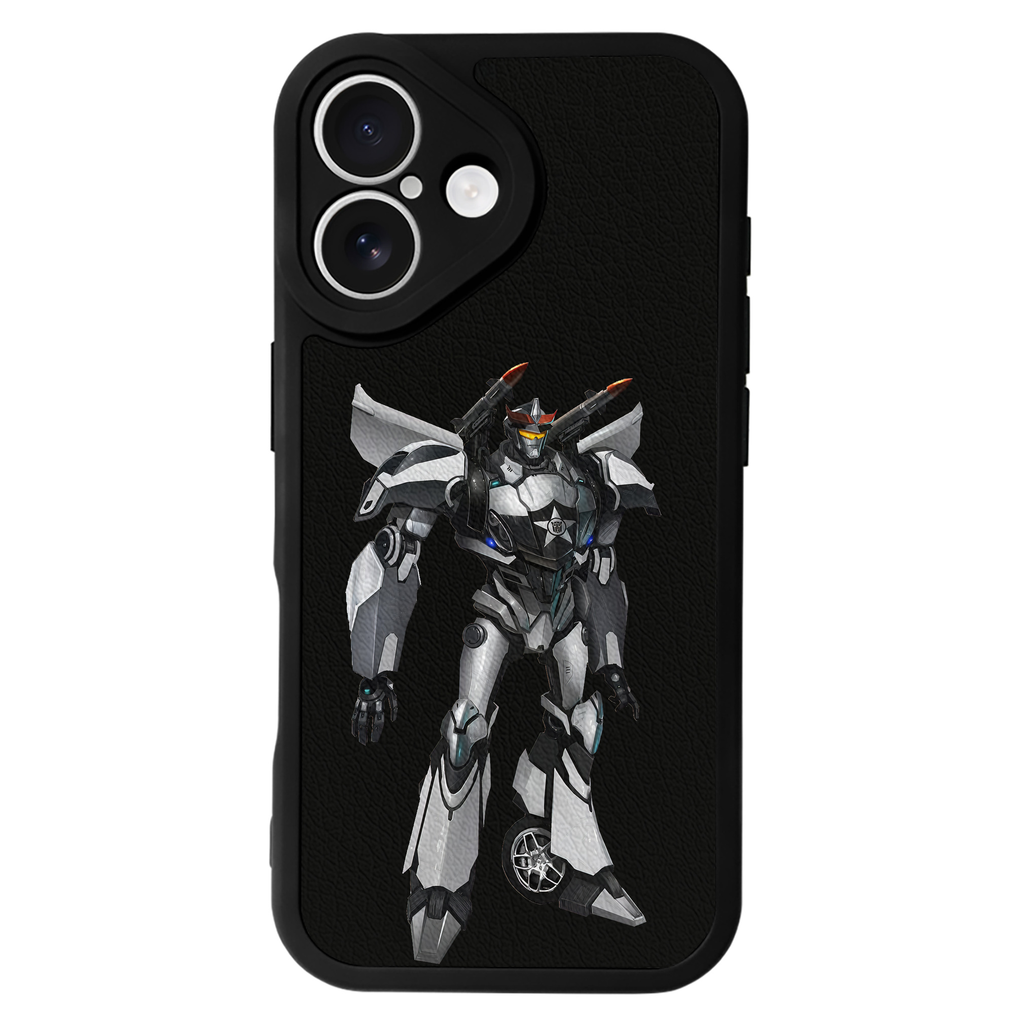（画像用） Transformers トランスフォーマー 【iPhone 16シリーズ対応】シリコンスマホケース（レザー調） 材質：シリコン
